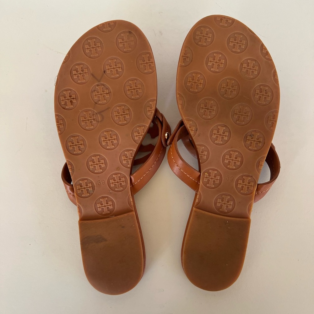 Tory Burch Miller Sandal in Vintage Vachetta Camel Brown, size 39 - Picture 8 of 12